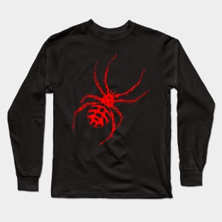 Black Widow Spider - Realistic Insect Bug Design Art Long Sleeve T-Shirt